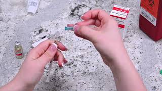 Estradiol Valerate Injection Meded Instructional Video by ReUnite Rx  Arabic [upl. by Pembrook]