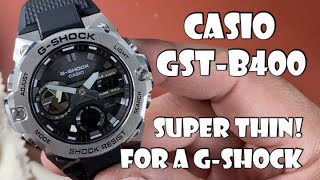 Casio GShock GSTB400  GSteel  Its Thin gshock gsteel casio toughsolar Bluetooth [upl. by Monda680]