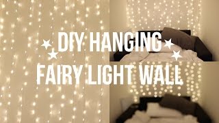 DIY FAIRY LIGHT WALL [upl. by Antonie]