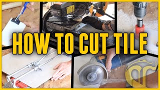 5 Ways to Cut Tile  Everything You Need to Know for Your First Tile Project [upl. by Jennette]