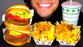 ASMR INNOUT BURGER ANIMAL STYLE FRIES CHEESEBURGER VANILLA MILKSHAKE BIG BITE JERRY 먹방 SECRET MENU [upl. by Lugar]