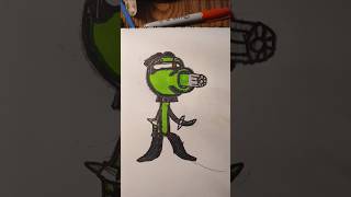 PVZ GW2 Agent Pea Drawing gaming plantsvszombies pvzgw2 [upl. by Irol]