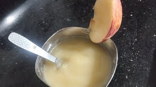 6 month baby food recipe Apple recipe beby food  homemade recipe [upl. by Yddet]