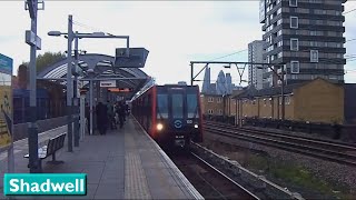 Shadwell  London DLR  B07  B92  B90 Stock  2015 [upl. by Fotina968]