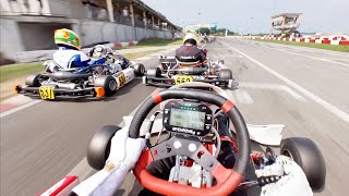 Shifter Kart HARD RACING  POV Onboard Davide Cugini Drivers eye  South Garda Karting KZ2 [upl. by Cobbie]