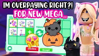 IM OVERPAYING RIGHT🥲MEGA EXOTICS FOR NEW MEGA PET💗🕸️adoptmeroblox preppyadoptme preppyroblox [upl. by Neyugn]