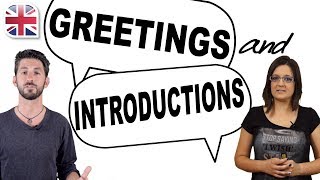 English Greetings and Introductions  Spoken English [upl. by Alrzc]