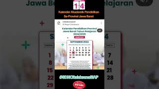 Kalender Akademik Provinsi Jawa Barat Tahun Pelajaran 20242025 Semester 1 [upl. by Helaina692]