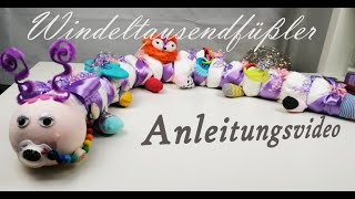 How to Make a Diaper Cake  Windeltorte  Giftidea  Bastelanleitung  Diapercake  DIY [upl. by Shelburne]