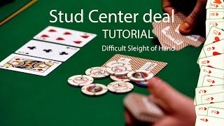 Сдача с центра колоды карт в открытую Stud Center Deal Tutorial Cheating techniques [upl. by Ferullo]