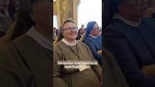 Salvatorian sisters at the Private audience with Pope Francis on 19th Sep [upl. by Coretta]