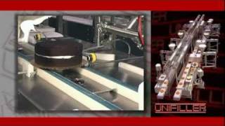 Unifiller  Automated Cake Icing Equipment [upl. by Annauqaj]