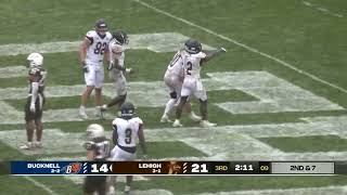 Bucknell at Lehigh Football Game Highlights 9282024 [upl. by Nrehtak55]