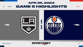 NHL Game 5 Highlights  Kings vs Oilers  April 25 2023 [upl. by Erasme]