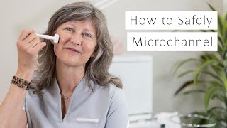 How To Use A Microchanneling Stamp For A Home Facial  AnteAGE [upl. by Tnomyar]