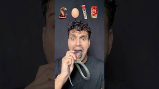 Snakeeggtoothpastedabar chyawanprash asmr eatingchallenge bikueating food cartoon Bikram [upl. by Arihas506]