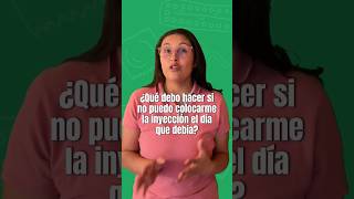 ¿Qué debo hacer si no puedo colocarme la inyección anticonceptiva el día que debía [upl. by Namsaj]