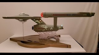 Tomy Star Trek Diecast Enterprise 1350 Scale And Stand Modification [upl. by Chaille]