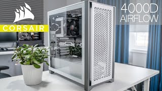 Corsair 4000D Airflow MidTower PC Case Review [upl. by Olnek]