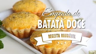 EMPADA DE BATATA DOCE fácil e sequinha  receita fit [upl. by Aivilys]