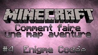 Minecraft Tuto FR Comment faire une map aventure  Part 4  Enigme Codée [upl. by Lonee902]