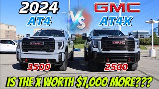 2024 GMC Sierra 2500 AT4X VS 2024 GMC Sierra 3500 AT4 The Hardest Truck Buying Decision [upl. by Moriyama494]