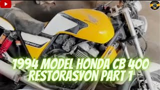 1994 Model Honda Cb 400 motorcycle restoration part1 [upl. by Dixon]