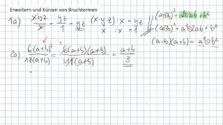 Erweitern und Kürzen von Bruchtermen mit AB und Lösungen [upl. by Anyaj]