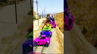 GTA 5 Train vs Car Crash Challenge  gta5 [upl. by Jackson400]