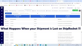 What Happens When your Shipment is Lost on ShipRocket [upl. by Greff]