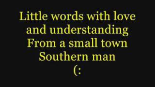 Alan Jackson Small Town Southern Man Lyrics [upl. by Sanoy]