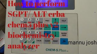 SGPT  ALT test  procedure automatic biochemistry analyzerALT SGPT  alanine aminotransferase [upl. by Ytsirhc]