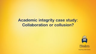 Academic integrity case study Collaboration or collusion [upl. by Llerred]