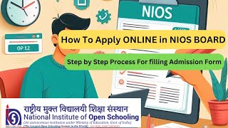 How to apply online in Nios Board  nios online admission process [upl. by Yajet]