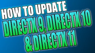 How to install DirectX 9101112 Offline installer Pack Download amp install For Windows 1078 [upl. by Kcinom]