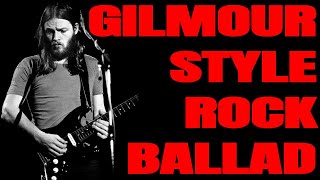 Dramatic Gilmour Style Rock Ballad Jam  Guitar Backing Track E Minor  128 BPM [upl. by Aener801]