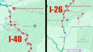 I 40 and I 25 Nc  Tn update when it going to reopen [upl. by Nairbo928]