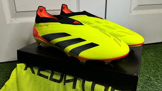 Adidas Predator Elite Laceless Boots Review  On Feet amp Unboxing ASMR  Adidas Citrus Pack 4K [upl. by Adamski653]