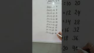 Trick of table24 youtubeshorts tuitionvideo trending tricks education tuition table 24 [upl. by Goulette]