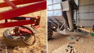 7 The Absolute Carnage Continues  Snapped Shaft On The Chaser Bin  Wheat Harvest Australia 2023 [upl. by Eyahc59]