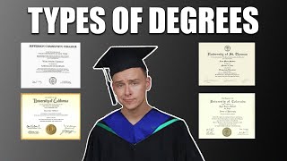 Different Types Of Degrees Explained Associates Bachelors Masters Doctorate and Professional [upl. by Lirva]