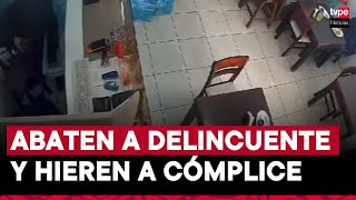 Carabayllo técnico de la Marina impide robo a restaurante tras abatir a delincuente y herir a otro [upl. by Hallimaj573]