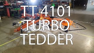 Pequea TT4101 4 rotor tedder features [upl. by Leakim]