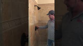 Leaky Shower Head Augerpros Plumbing and Drain in Allen Texas [upl. by Oiluig493]