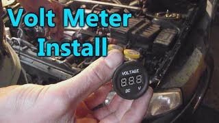 DIY Voltage Meter Install  The Racing Seat [upl. by Ardiek614]