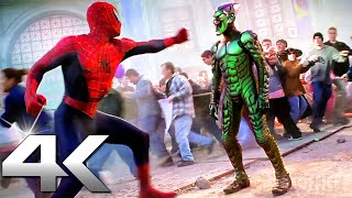 SPIDERMAN Vs GREEN GOBLIN Best Action Scenes 4K ᴴᴰ [upl. by Aserehtairam]