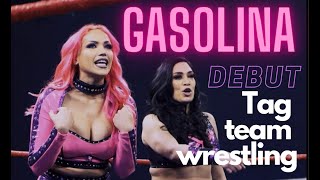 Melina amp Salina de la Renta vs Jazmin Allure amp Madi Wrenkowski Debut  GASOLINA  TSW [upl. by Nosrettap]