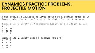 Projectile Motion Sample Problem [upl. by Imalda]