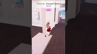 Sweetheart theme in DTI  I won 3rd place 🤩 dti roblox dresstoimpress [upl. by Quigley]