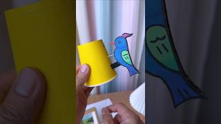 How to make bird toy with paper cup se kya kya banaa sakte hain bird kaise banate hain short craft [upl. by Ahael]